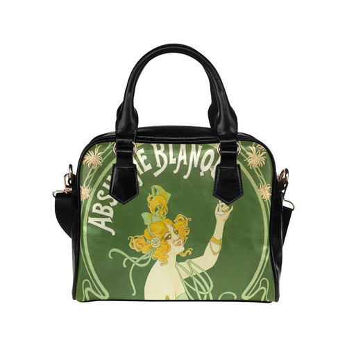 Absinthe Blanqui Green Fairy Fee Verte Shoulder Handbag (Model 1634)