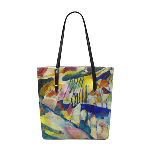 Kandinsky Landscape With Rain Euramerican Tote Bag/Small (Model 1655)