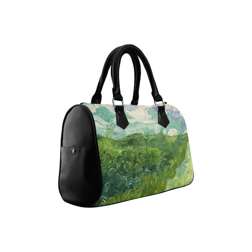 Van Gogh Green Wheat Fields Boston Handbag (Model 1621)