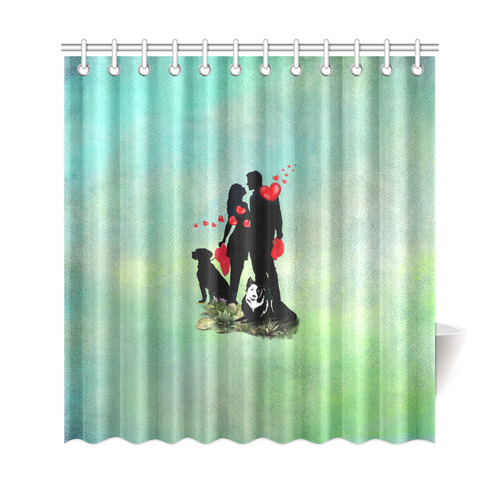 Happy Valentine Shower Curtain 69"x72"