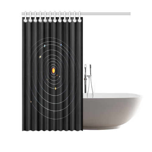 Our Solar System Shower Curtain 69"x70"