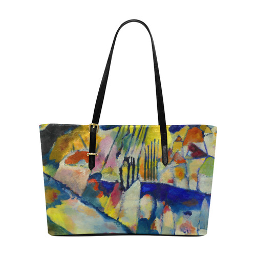 Kandinsky Landscape With Rain Euramerican Tote Bag/Large (Model 1656)