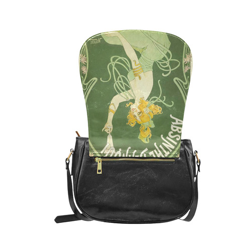 Absinthe Blanqui Beautiful Green Fairy Classic Saddle Bag/Small (Model 1648)