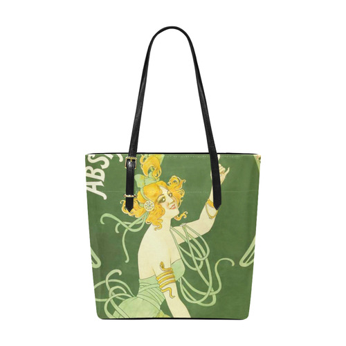 Absinthe Blanqui Beautiful Green Fairy Euramerican Tote Bag/Small (Model 1655)