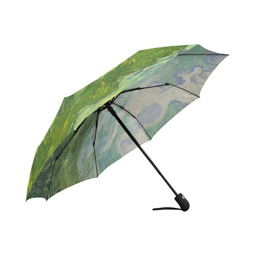 Van Gogh Green Wheat Fields Auto-Foldable Umbrella (Model U04)
