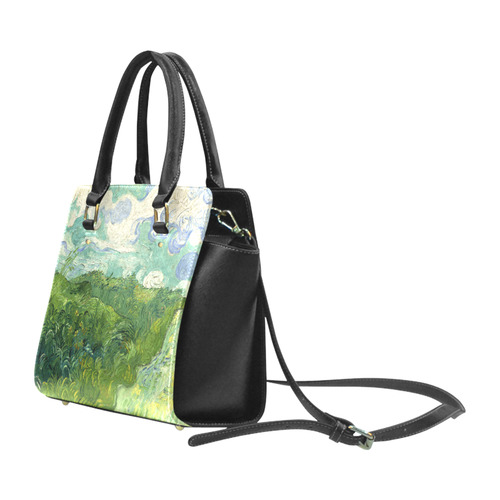 Van Gogh Green Wheat Fields Classic Shoulder Handbag (Model 1653)