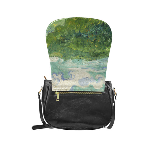 Van Gogh Green Wheat Fields Classic Saddle Bag/Large (Model 1648)