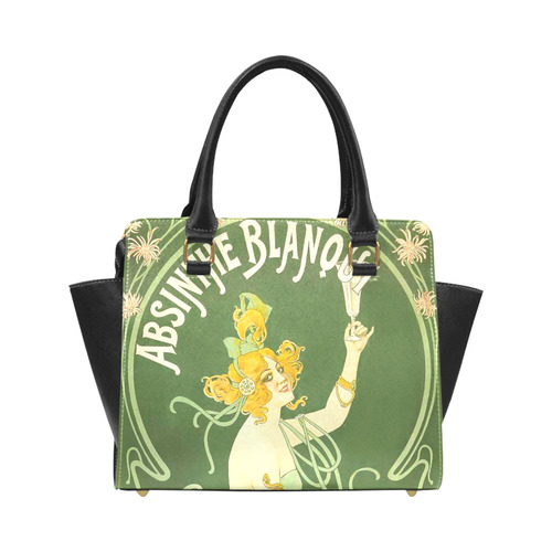 Absinthe Blanqui Green Fairy Fee Verte Classic Shoulder Handbag (Model 1653)