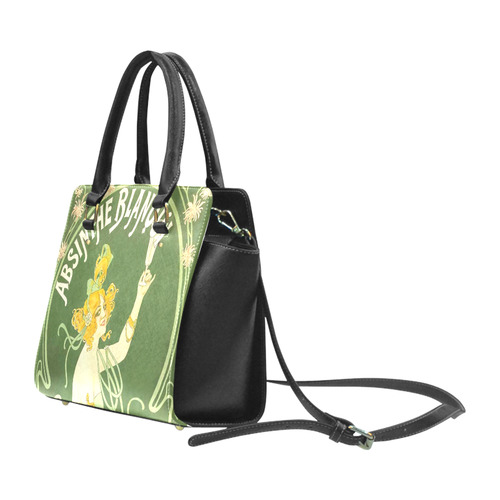 Absinthe Blanqui Green Fairy Fee Verte Classic Shoulder Handbag (Model 1653)