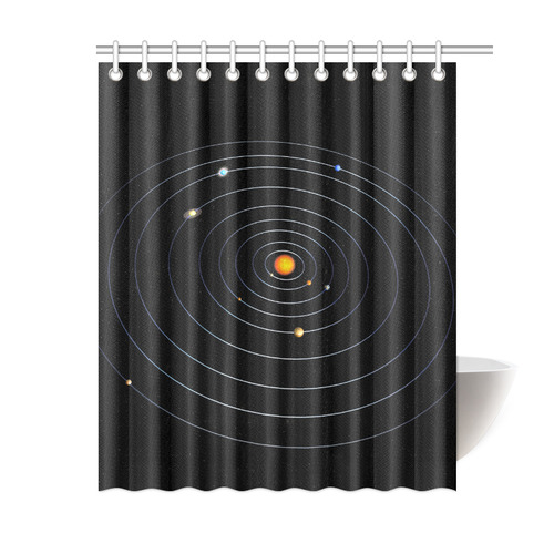 Our Solar System Shower Curtain 60"x72"