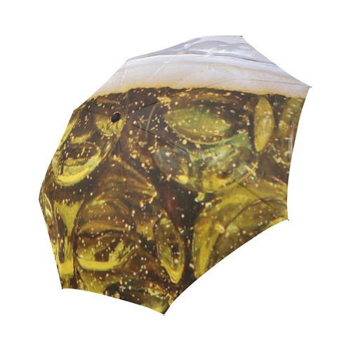 Photography - real GLASS OF BEER Auto-Foldable Umbrella (Model U04)
