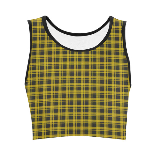 yellow checkered crop top