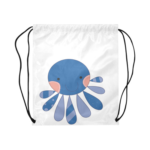Sea Creatures Large Drawstring Bag Model 1604 (Twin Sides)  16.5"(W) * 19.3"(H)