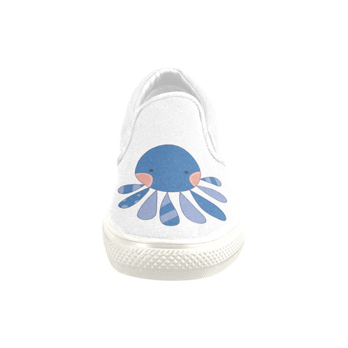 Sea Creatures Slip-on Canvas Shoes for Kid (Model 019)