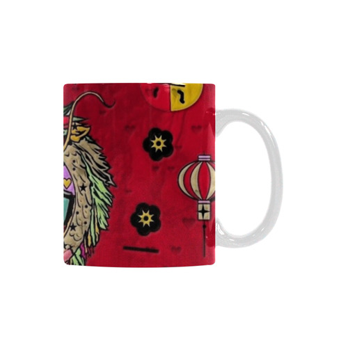 Dragon Popart By Nico Bielow White Mug(11OZ)