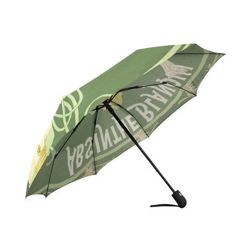 Absinthe Blanqui Green Fairy Fee Verte Auto-Foldable Umbrella (Model U04)