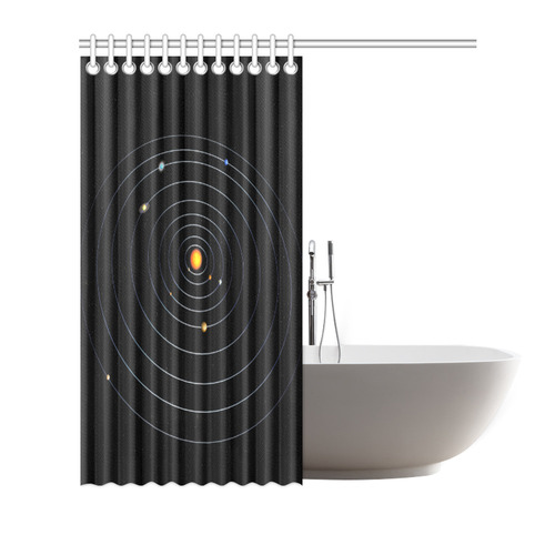 Our Solar System Shower Curtain 66 X72 Id D1255204