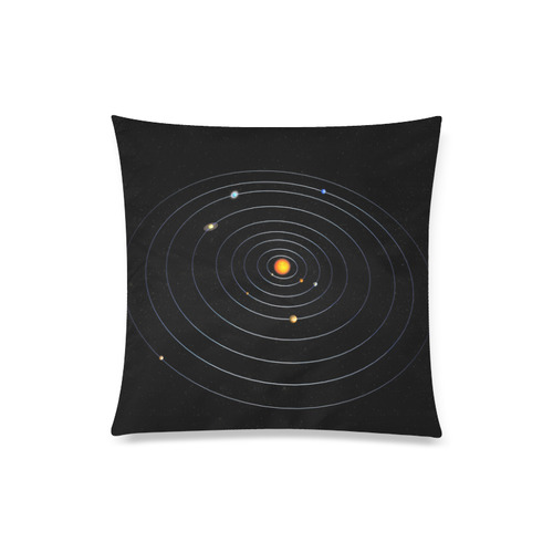 Our Solar System Custom Zippered Pillow Case 20"x20"(Twin Sides)