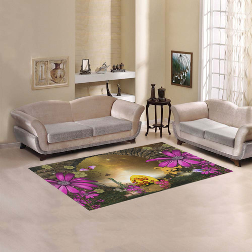 Easter time, easter egg Area Rug 5'x3'3''