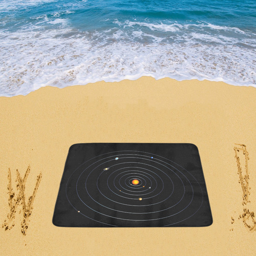 Our Solar System Beach Mat 78"x 60"
