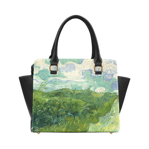 Van Gogh Green Wheat Fields Classic Shoulder Handbag (Model 1653)