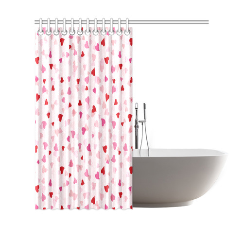 Valentine Hearts Shower Curtain 69"x70" ID D1256843