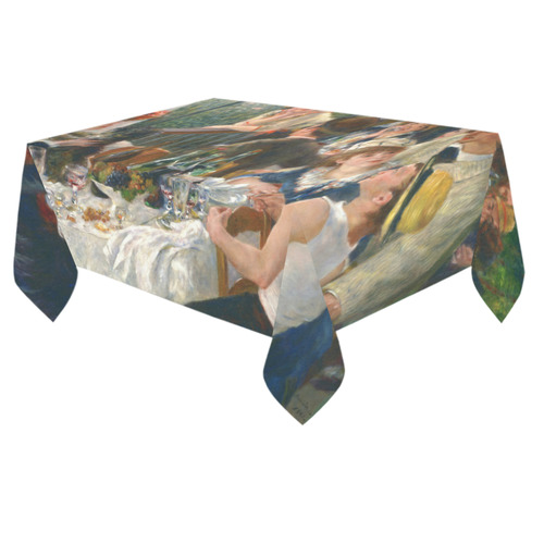 Renoir Luncheon of the Boating Party Cotton Linen Tablecloth 60"x 84"
