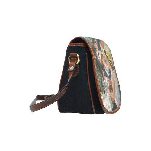 Renoir Luncheon of the Boating Party Saddle Bag/Small (Model 1649)(Flap Customization)