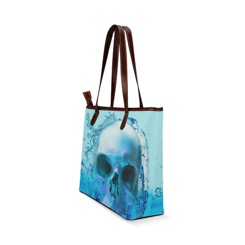 Skull in Water Shoulder Tote Bag (Model 1646)