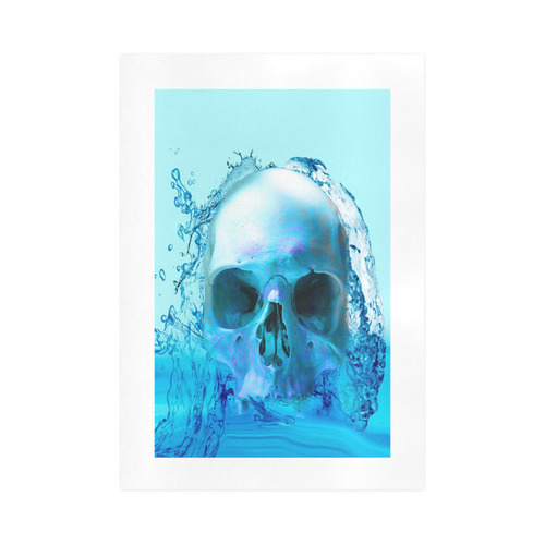 Skull in Water Art Print 16‘’x23‘’