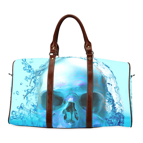 Skull in Water Waterproof Travel Bag/Small (Model 1639)