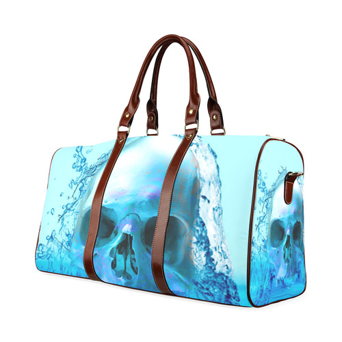 Skull in Water Waterproof Travel Bag/Small (Model 1639)