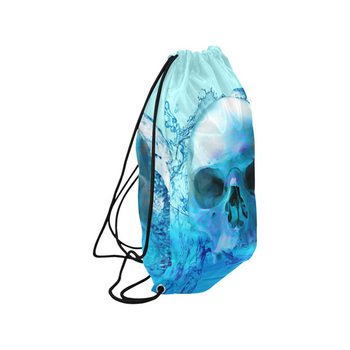 Skull in Water Medium Drawstring Bag Model 1604 (Twin Sides) 13.8"(W) * 18.1"(H)