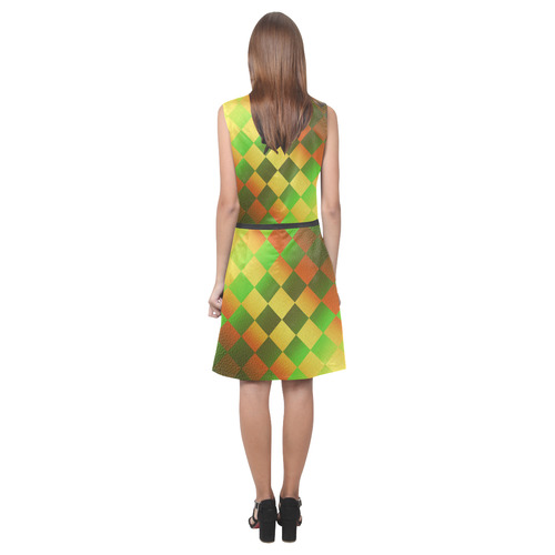 Easter Square Eos Women's Sleeveless Dress (Model D01)