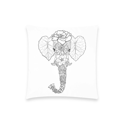 nature elephant Custom  Pillow Case 18"x18" (one side) No Zipper