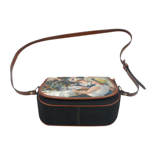 Renoir Luncheon of the Boating Party Saddle Bag/Small (Model 1649)(Flap Customization)