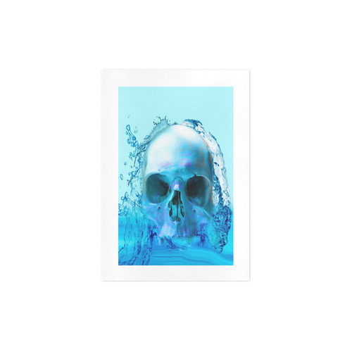 Skull in Water Art Print 7‘’x10‘’