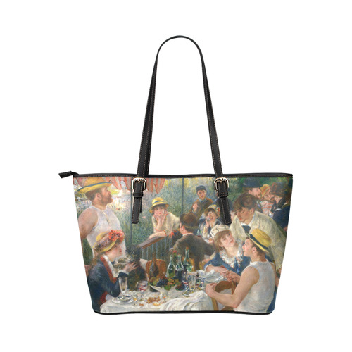 Renoir Luncheon of the Boating Party Leather Tote Bag/Large (Model 1651)