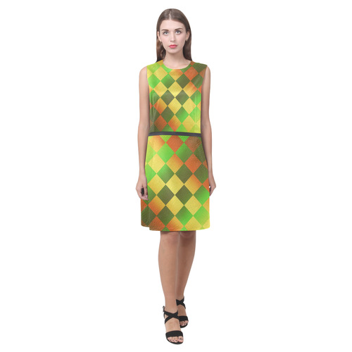 Easter Square Eos Women's Sleeveless Dress (Model D01)