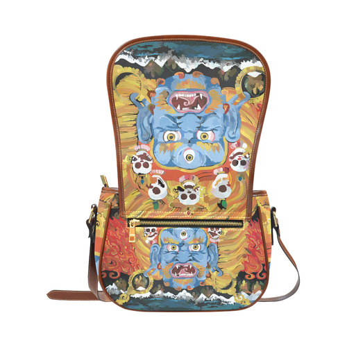 Yamantaka Death Destroyer Tibetan Buddhist Saddle Bag/Large (Model 1649)