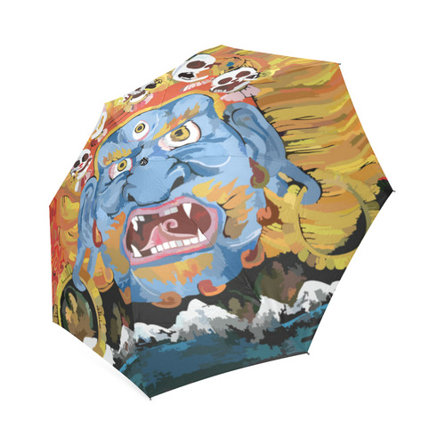 Yamantaka Death Destroyer Tibetan Buddhist Foldable Umbrella (Model U01)