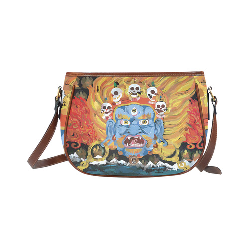 Yamantaka Death Destroyer Tibetan Buddhist Saddle Bag/Large (Model 1649)