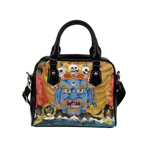 Yamantaka Death Destroyer Tibetan Buddhist Shoulder Handbag (Model 1634)