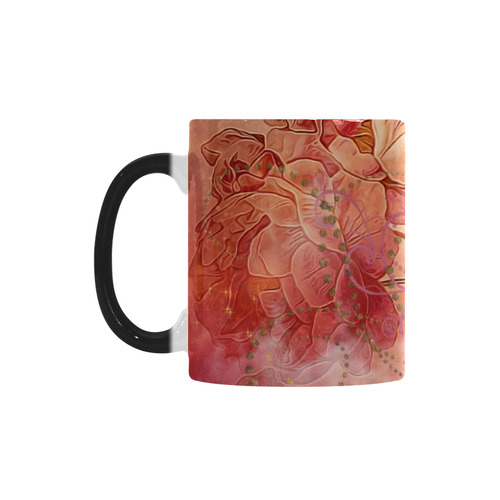 Hearts with flowers soft colors Custom Morphing Mug