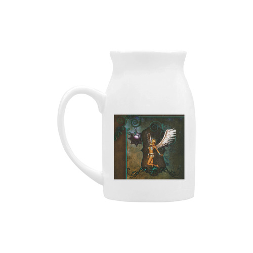Awesome angel vintage design Milk Cup (Large) 450ml