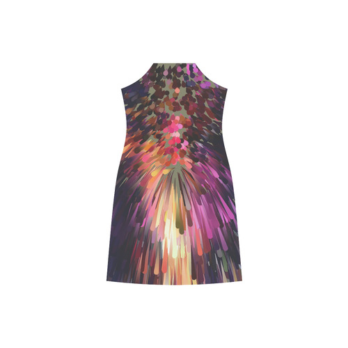 Splash Boom Bang by Artdream V-Neck Open Fork Long Dress(Model D18)