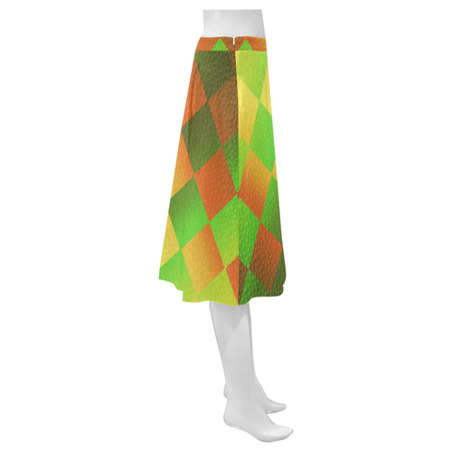 Easter Square Mnemosyne Women's Crepe Skirt (Model D16)