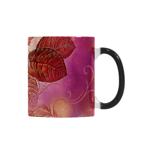 Hearts with flowers soft colors Custom Morphing Mug