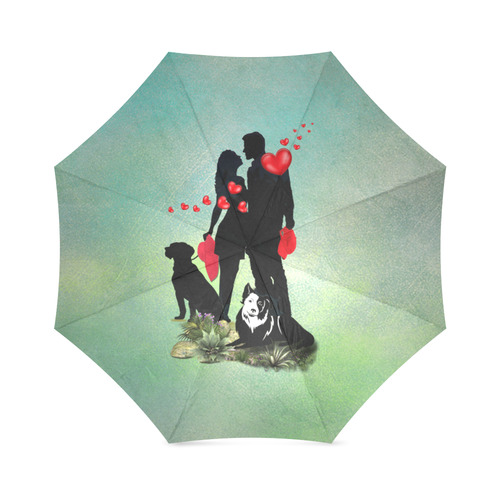 Happy Valentine Foldable Umbrella (Model U01)