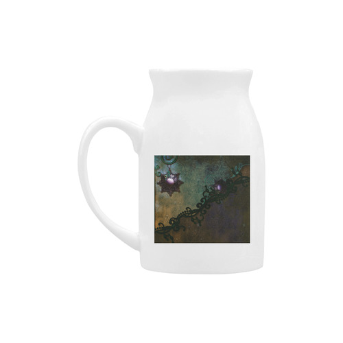 Dark vintage design Milk Cup (Large) 450ml